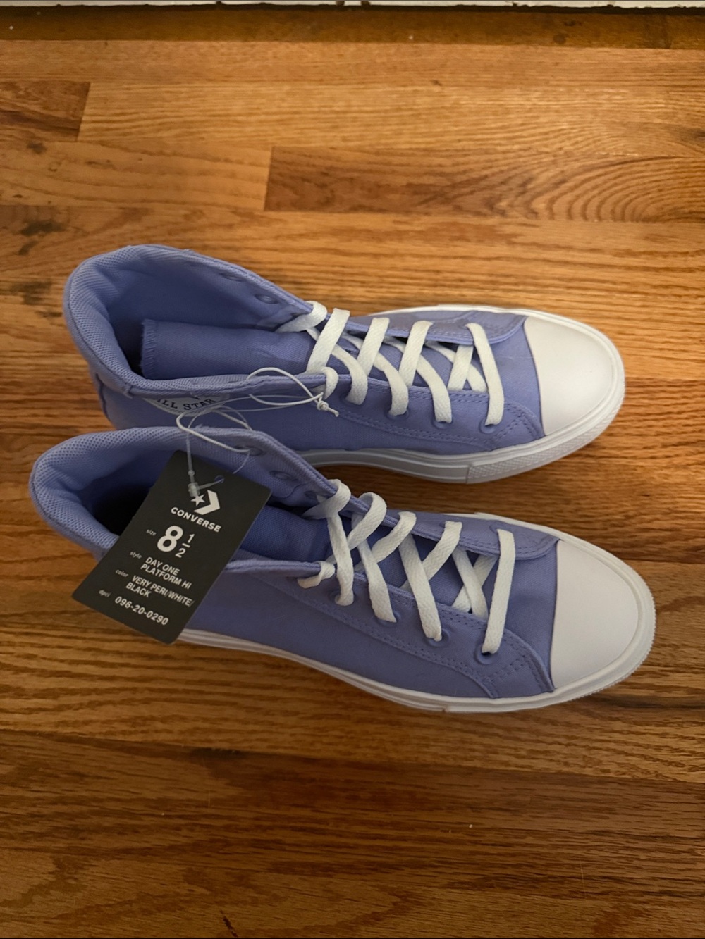 Converse Lavender Canvas Low-Top Sneakers with White Accents